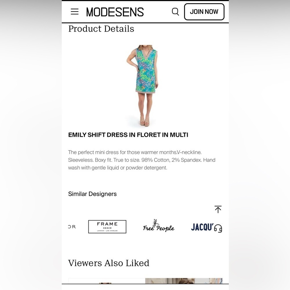 Emily McCarthy- Emily Shift Dress in Floret small - Picture 5 of 16